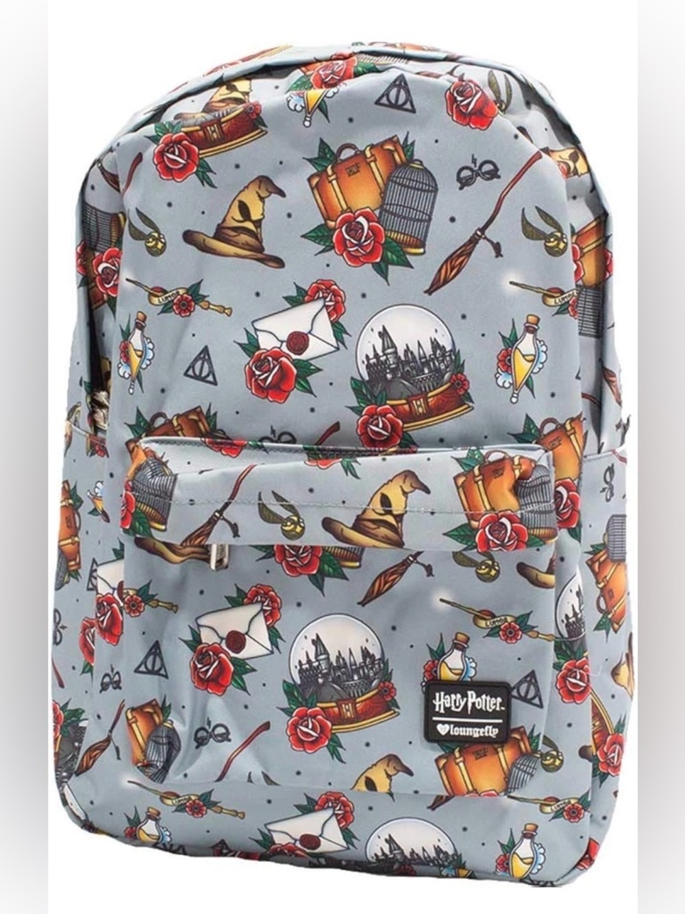 Loungefly Harry Potter Relics Tattoo Backpack & Universal Studios Keychain! - Picture 1 of 12